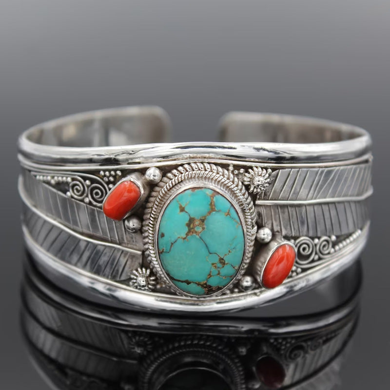 Turquoise Open Bracelet - Charming Charlie