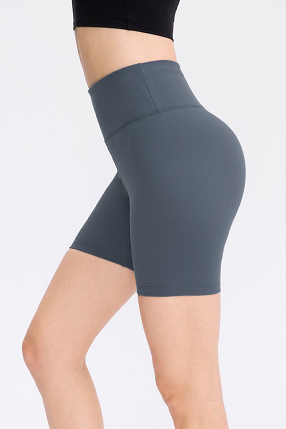 Wide Waistband Sports Shorts - Charming Charlie