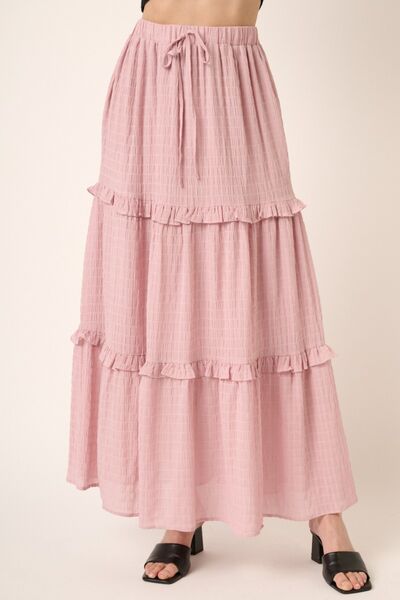 Mittoshop Drawstring High Waist Frill Skirt - Charming Charlie