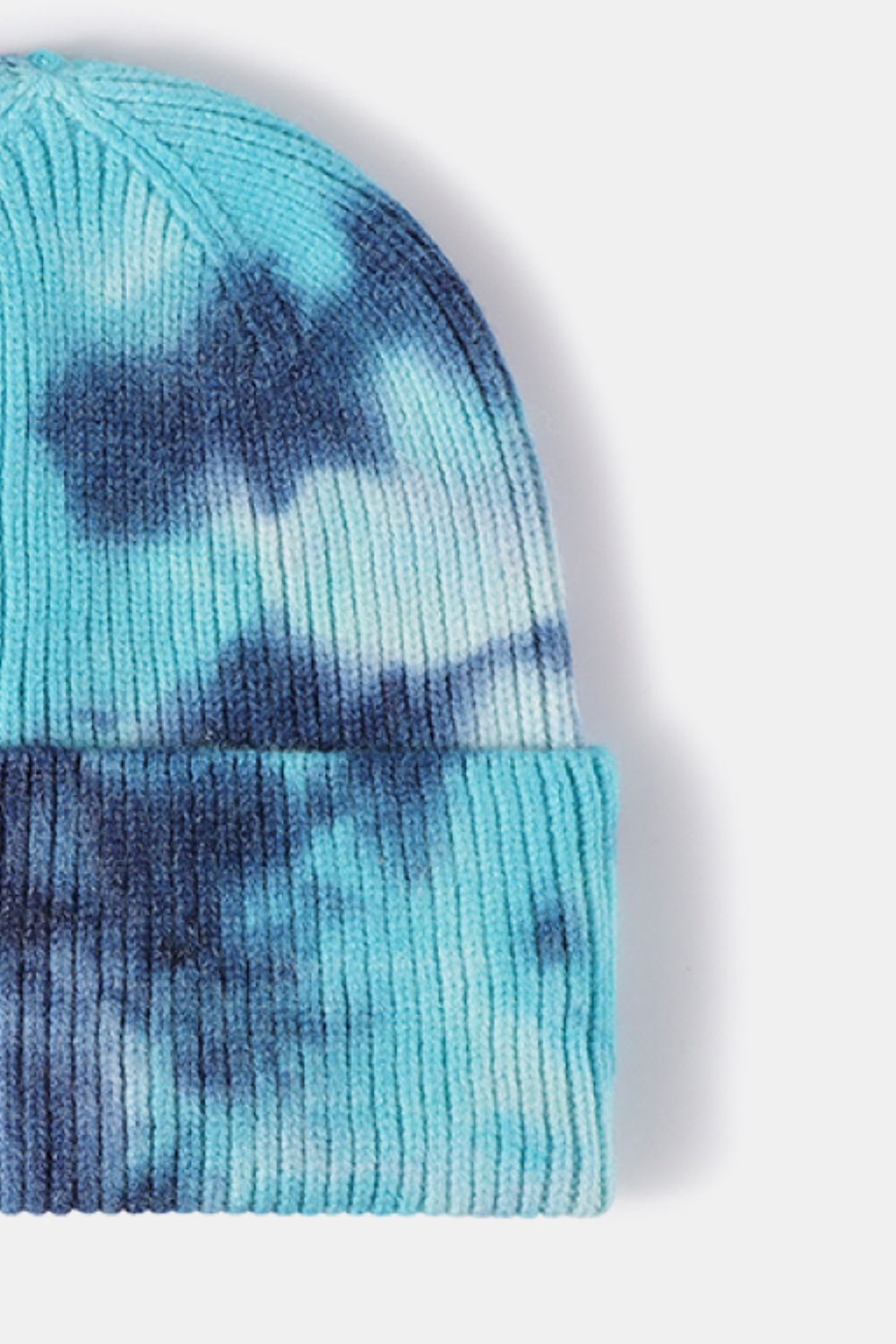 Tie-Dye Cuffed Rib-Knit Beanie Hat - Charming Charlie