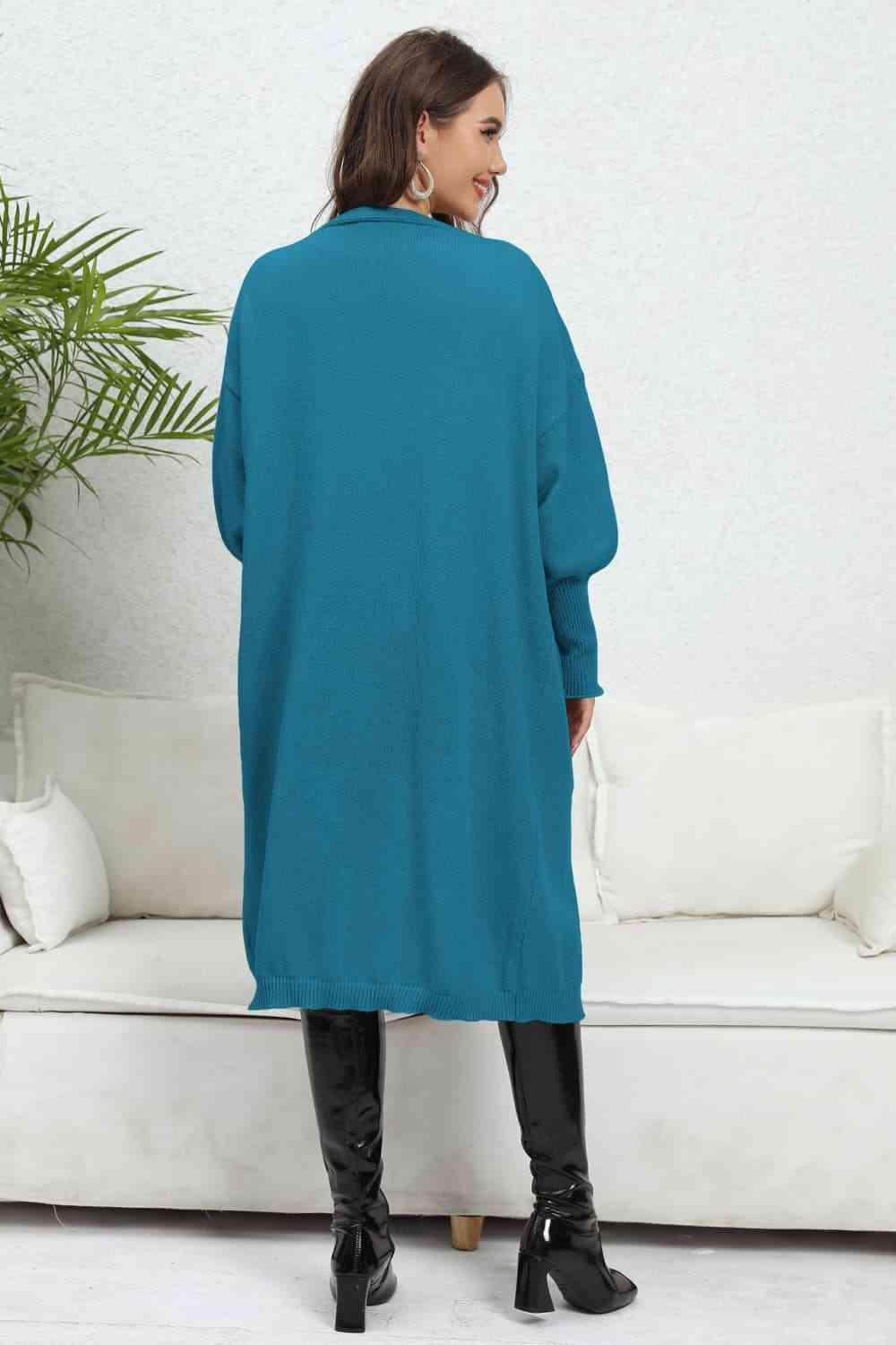 Open Front Dropped Shoulder Cardigan - Charming Charlie