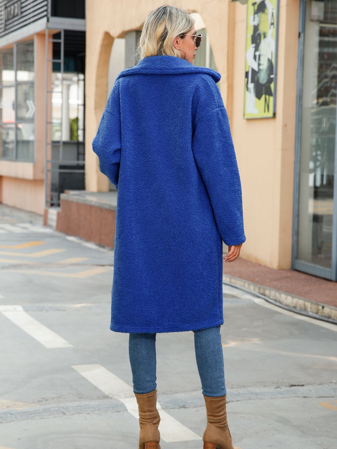 Collared Neck Button Down Coat - Charming Charlie