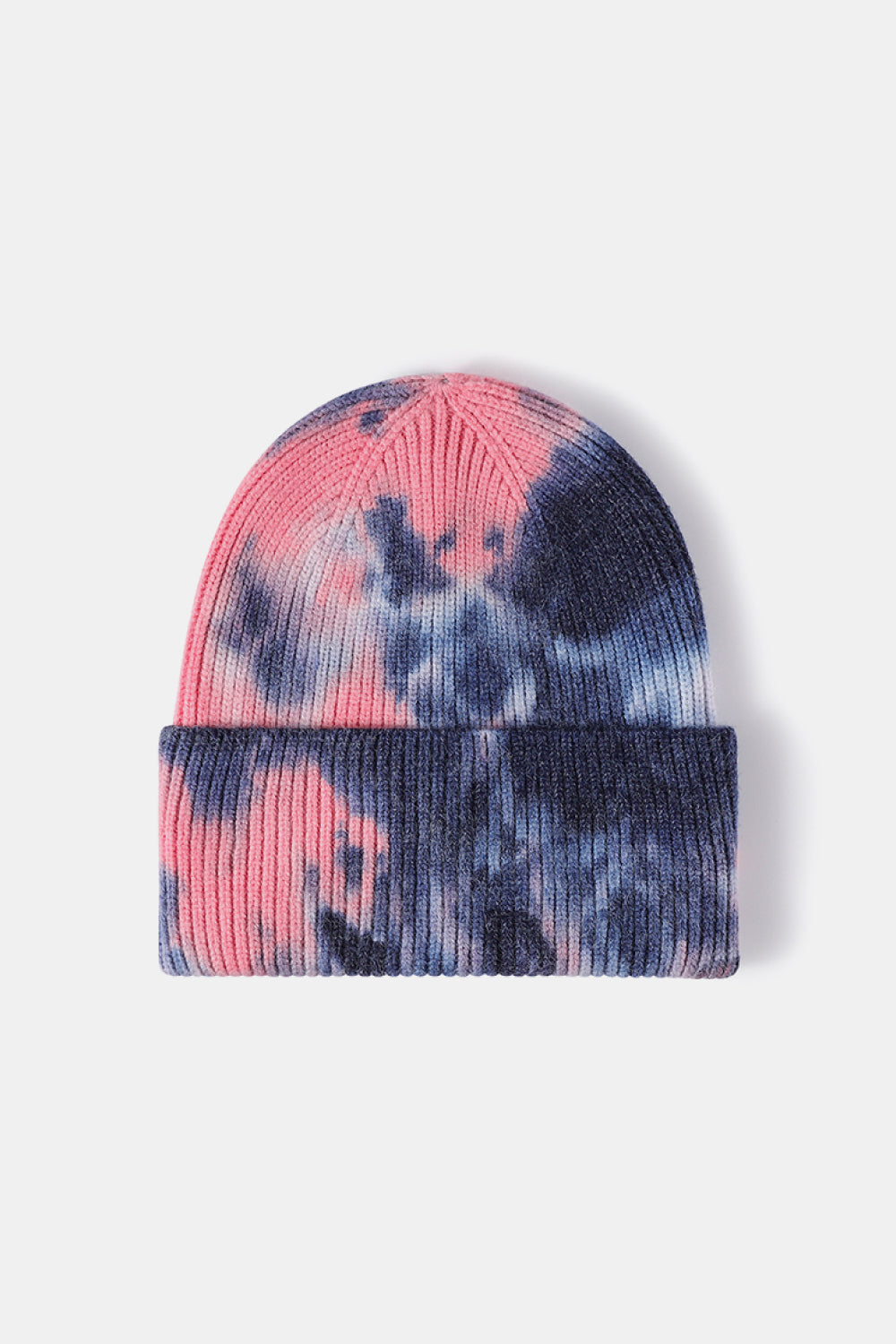 Tie-Dye Cuffed Rib-Knit Beanie Hat - Charming Charlie