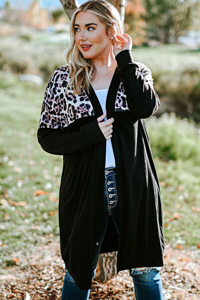 Plus Size Open Front Dropped Shoulder Cardigan - Charming Charlie