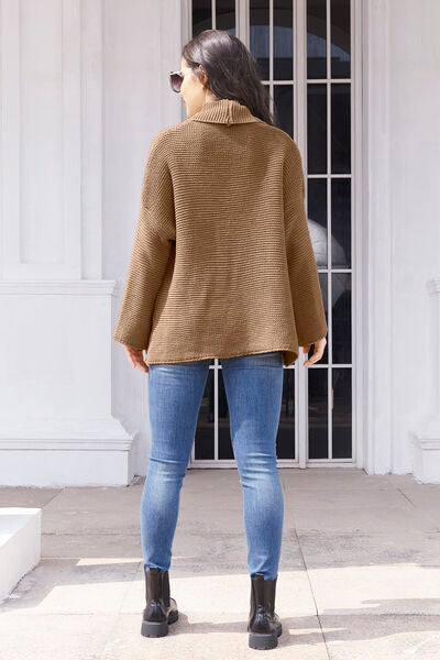 Tied Open Front Long Sleeve Cardigan - Charming Charlie