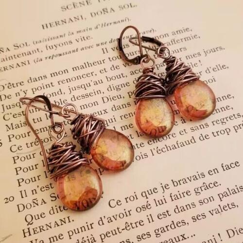 Alloy Gemstone Drop Earrings - Charming Charlie