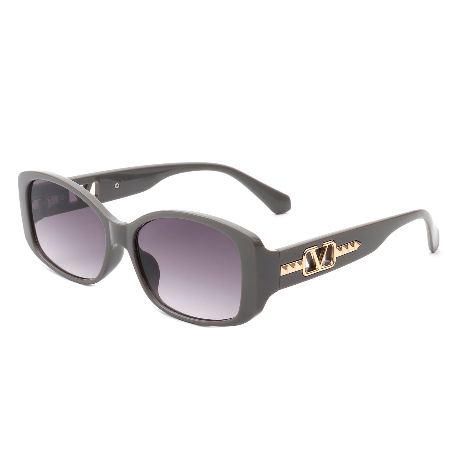 Fantasie - Rectangular Narrow Retro Tinted Fashion Square Sunglasses - Charming Charlie