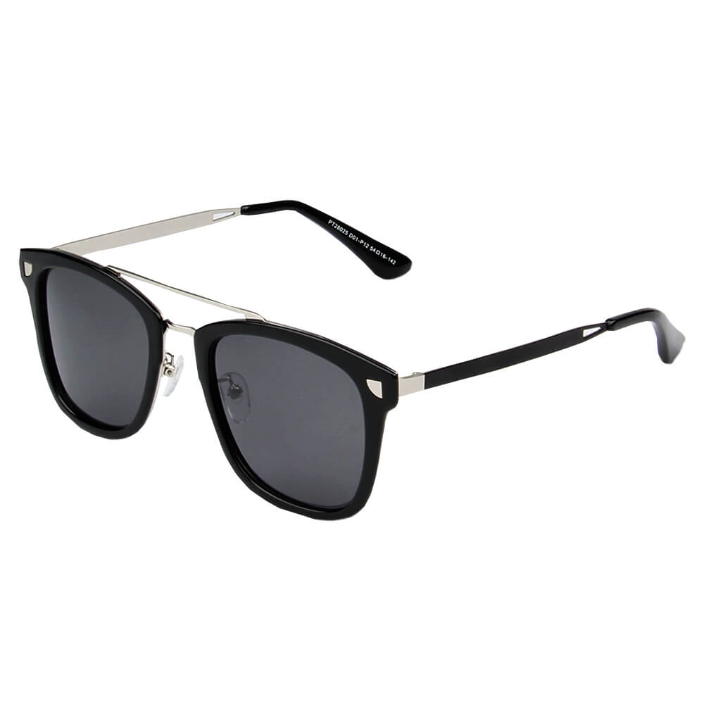 BRESCIA | SHIVEDA PT28025 - Polarized Square Fashion Sunglasses - Cramilo Eyewear - Stylish Trendy Affordable Sunglasses Clear Glasses Eye Wear Fashion