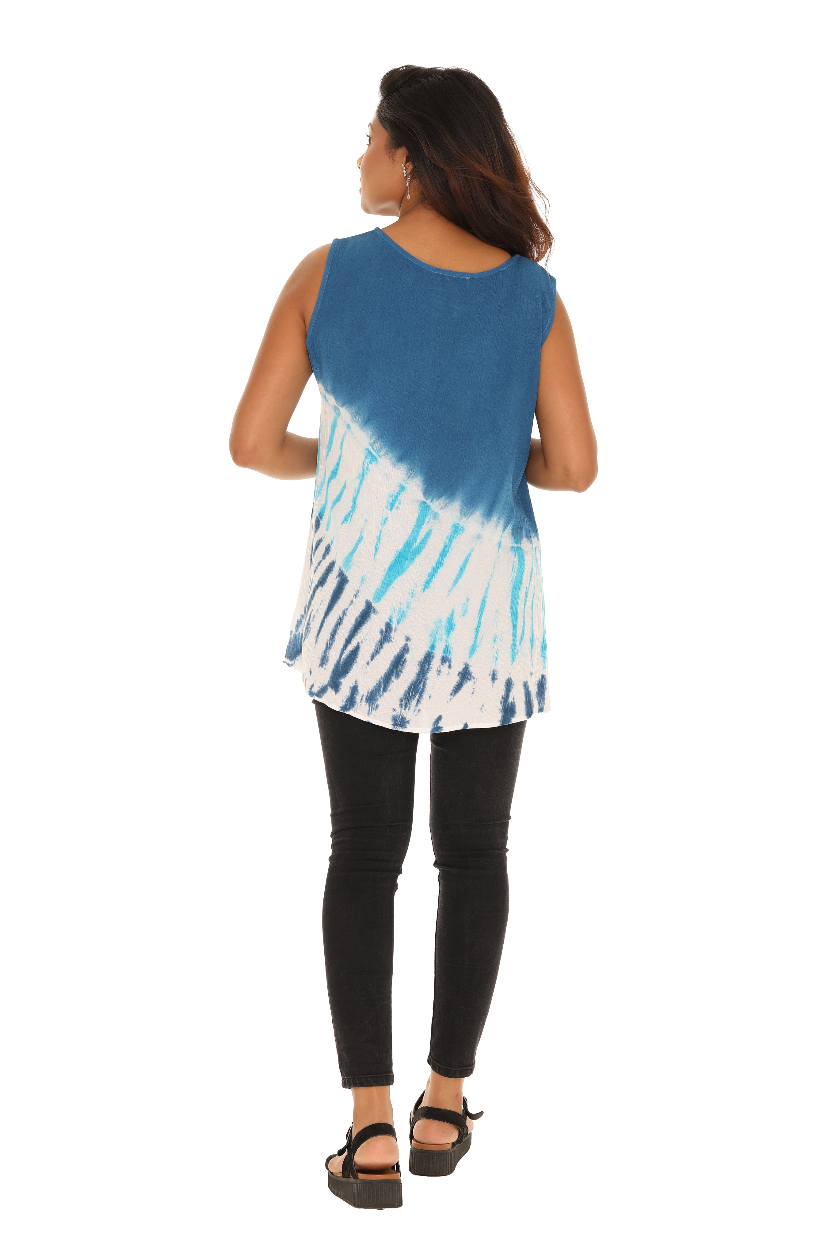 Tie-Dye Scoop Neck Tunic - Shoreline Wear, Inc.