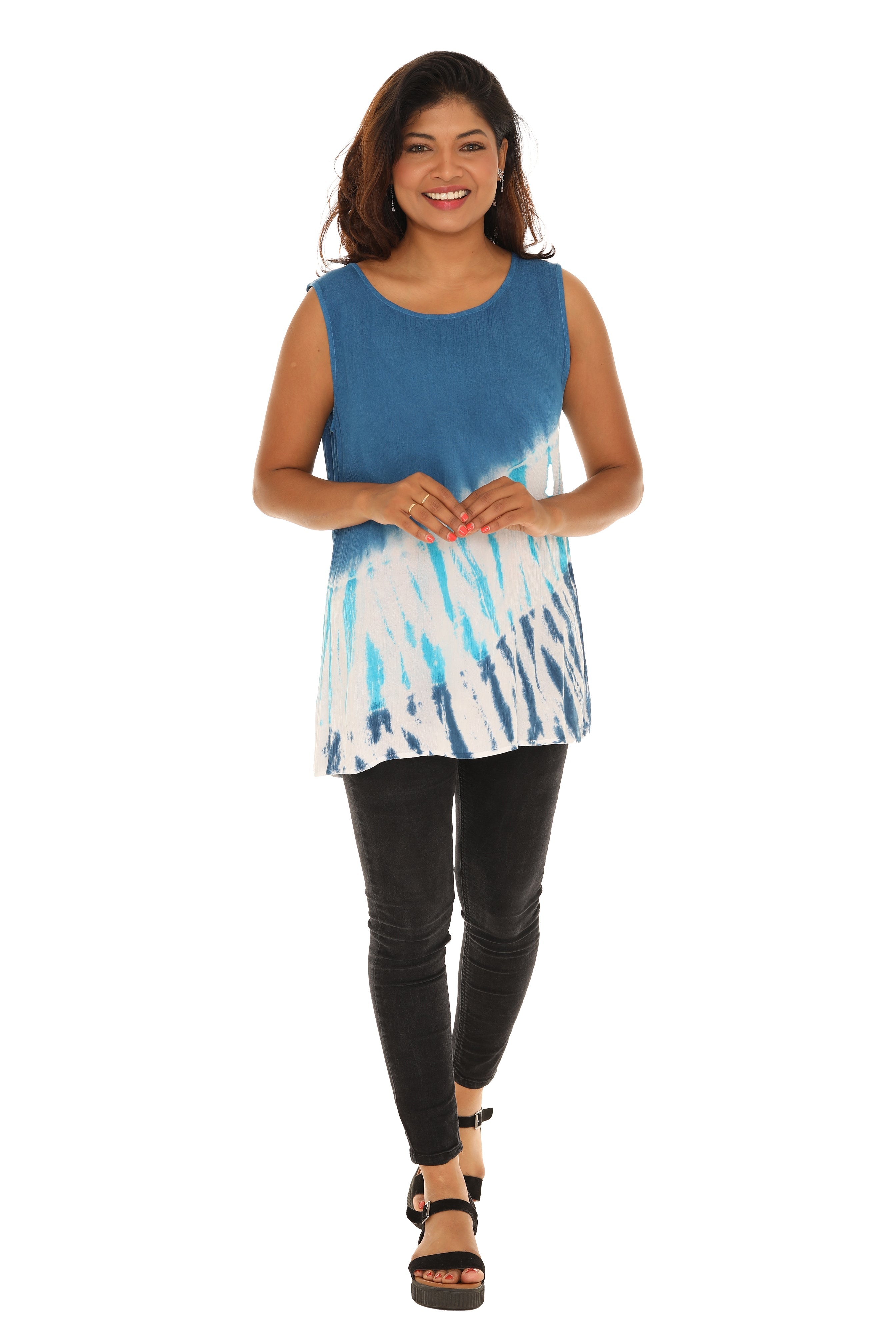 Tie-Dye Scoop Neck Tunic - Shoreline Wear, Inc.