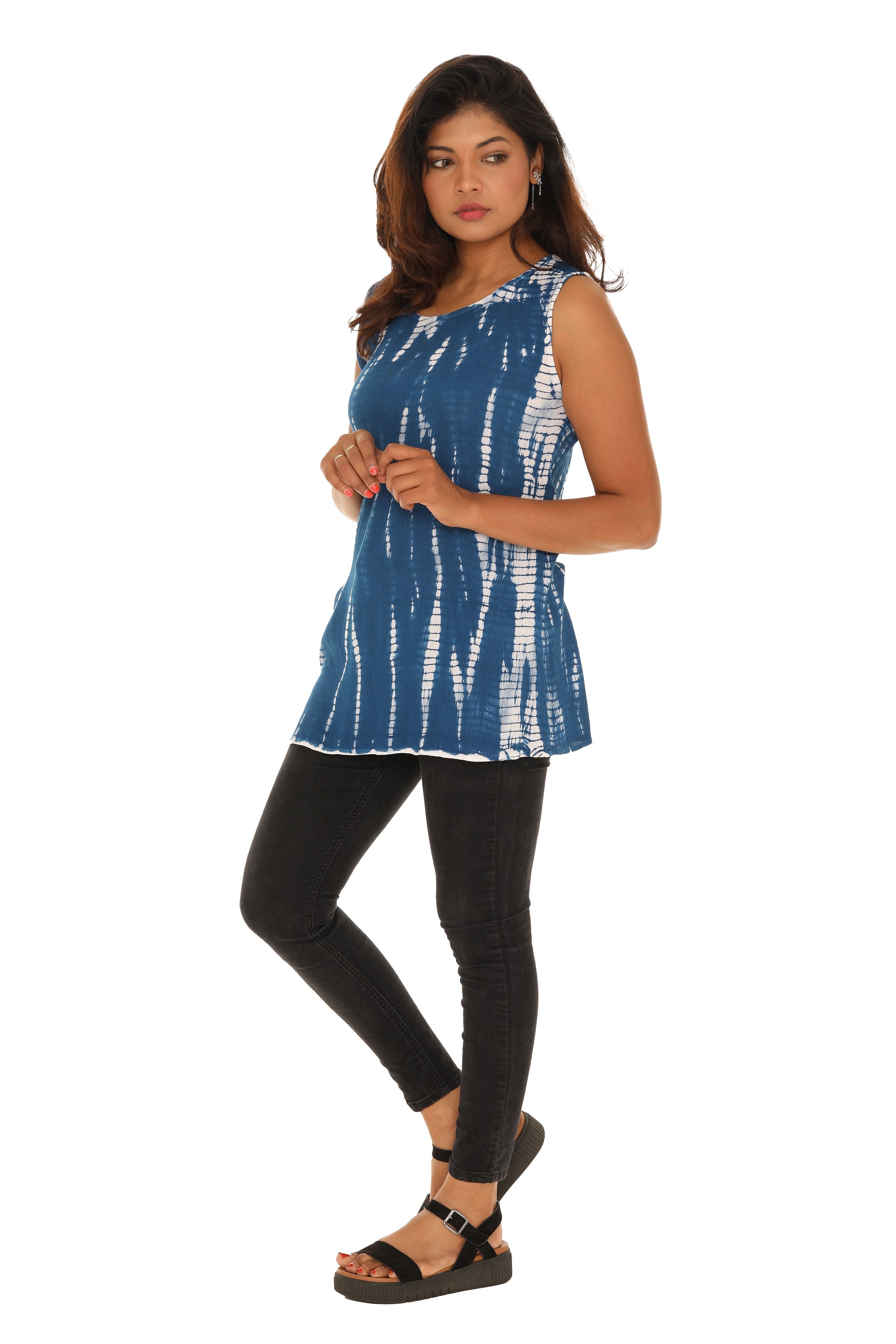 Tie-Dye Scoop Neck Tunic - Shoreline Wear, Inc.