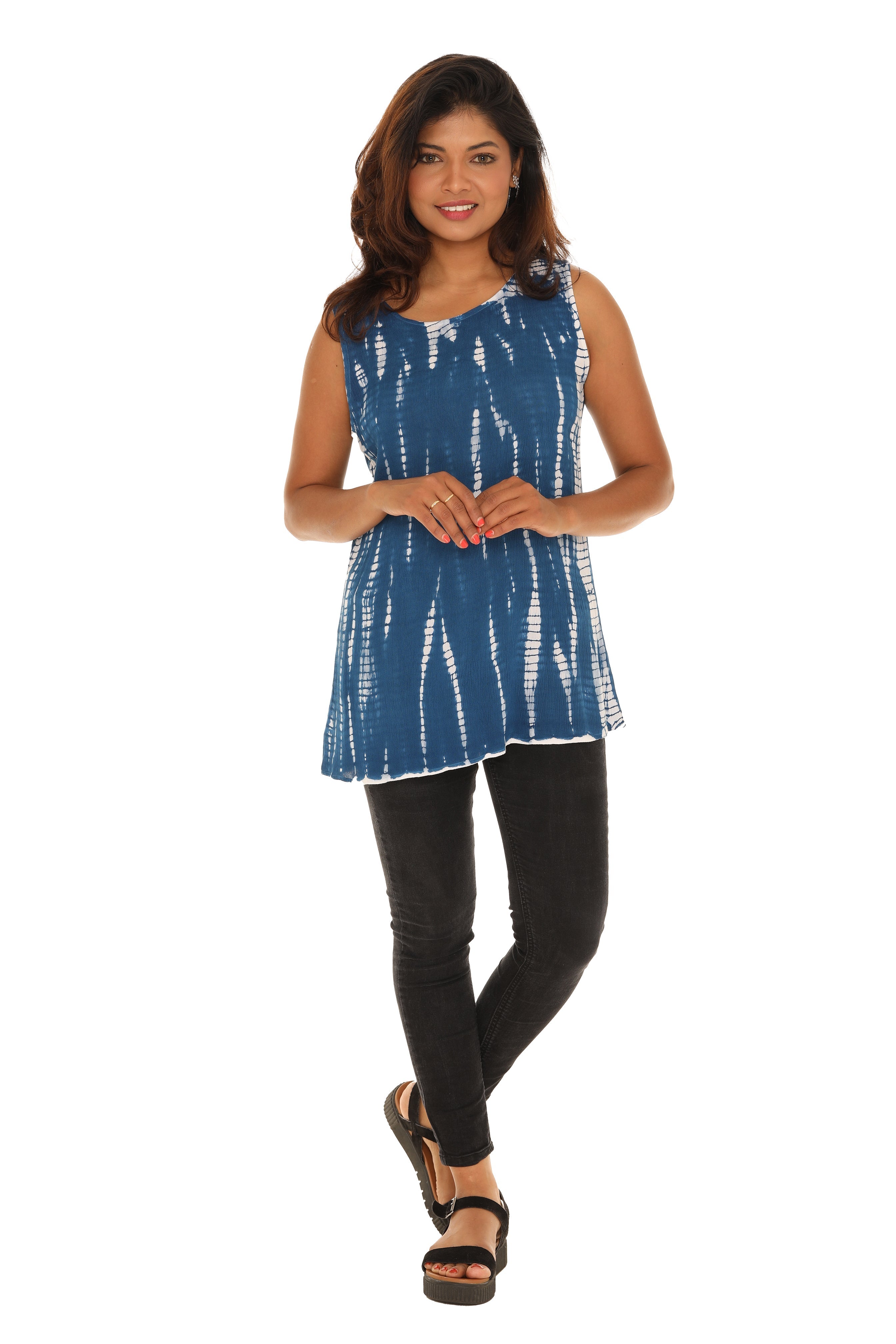 Tie-Dye Scoop Neck Tunic - Shoreline Wear, Inc.