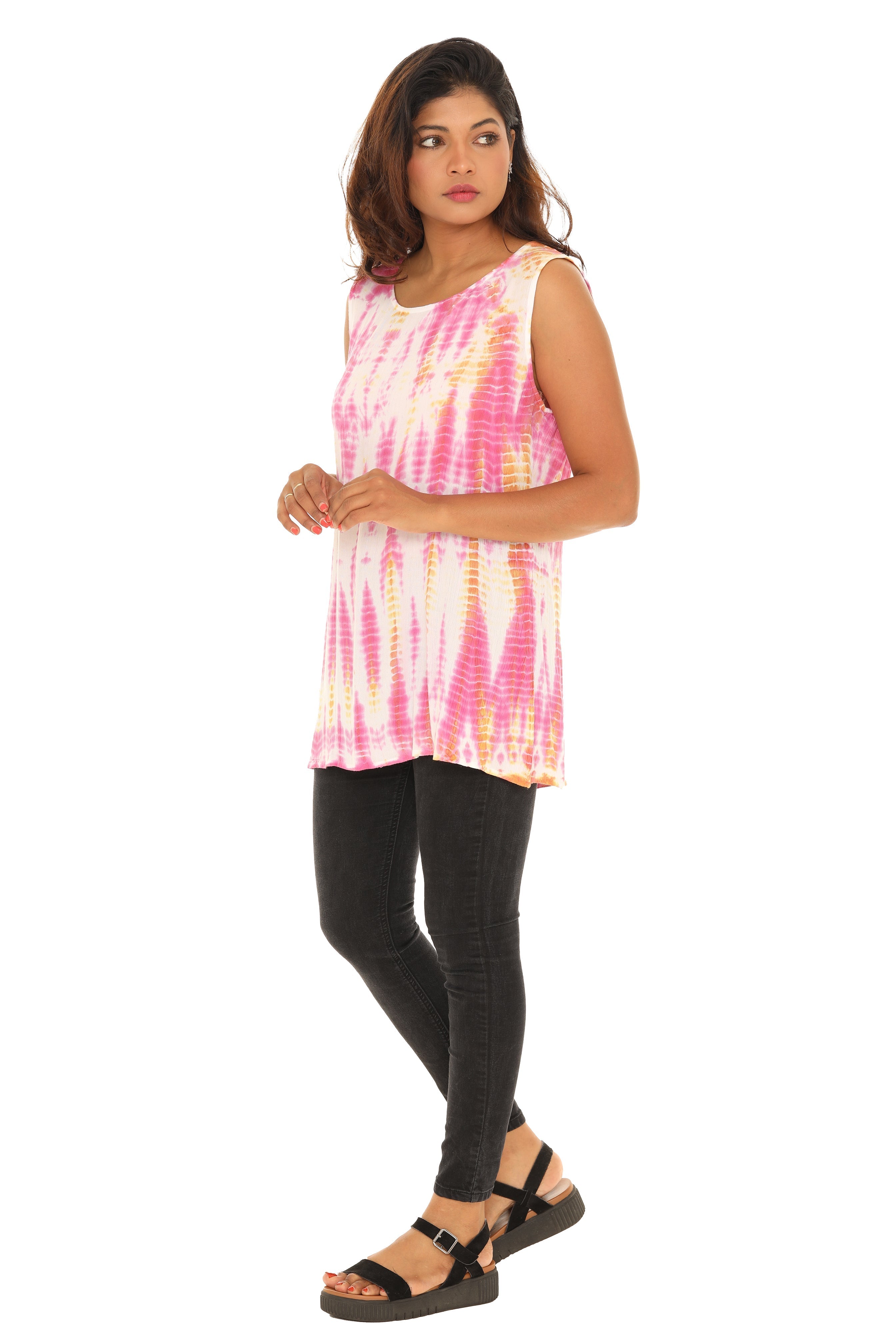 Tie-Dye Scoop Neck Tunic - Shoreline Wear, Inc.