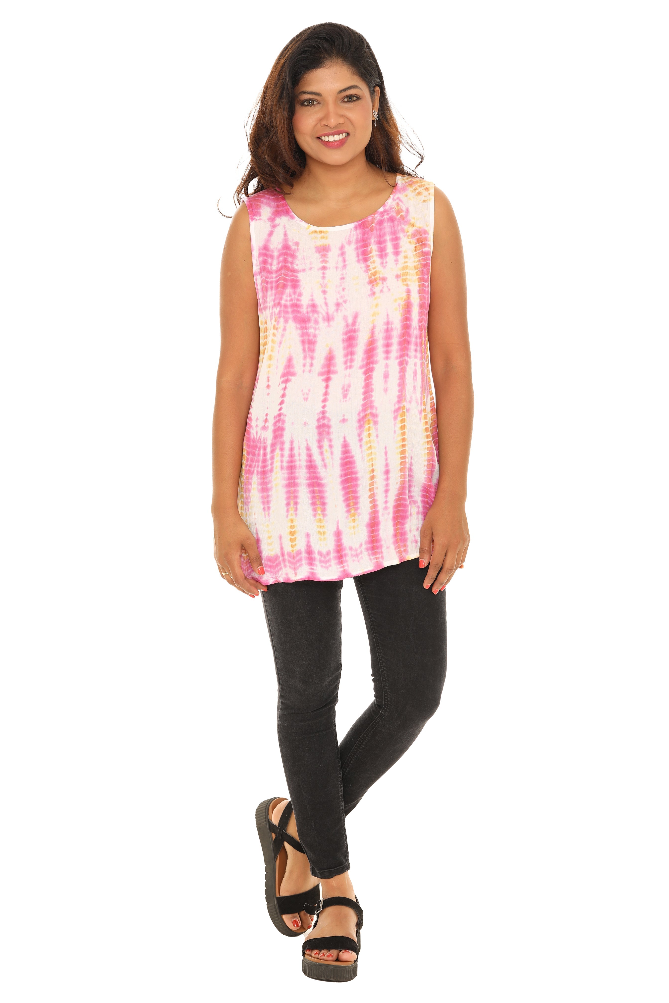 Tie-Dye Scoop Neck Tunic - Shoreline Wear, Inc.