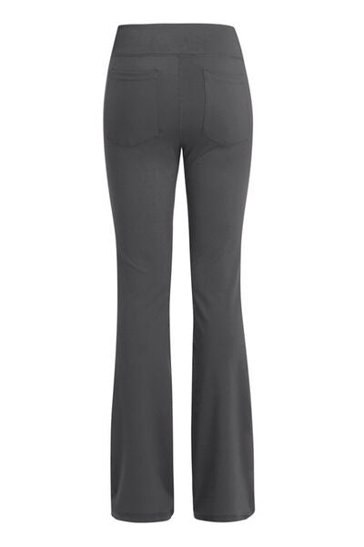 Pocketed High Waist Active Pants - Charming Charlie