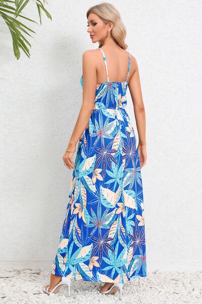 Printed Surplice Maxi Cami Dress - Charming Charlie
