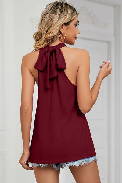 Tied Grecian Neck Tank - Charming Charlie