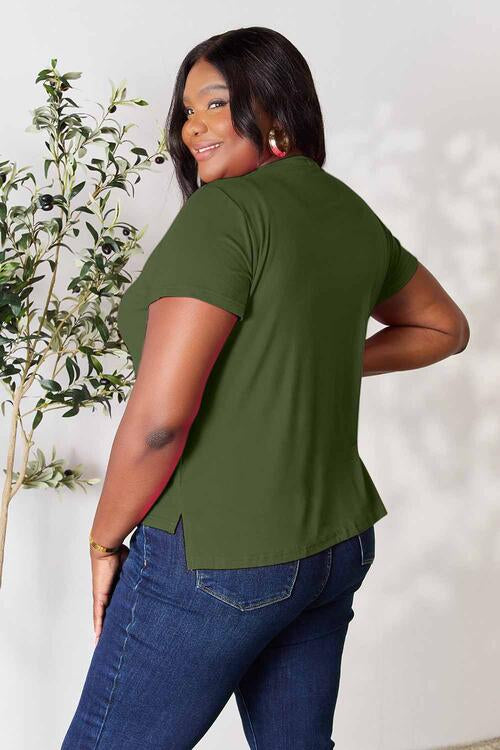 Basic Bae Full Size Round Neck Short Sleeve T-Shirt - Charming Charlie