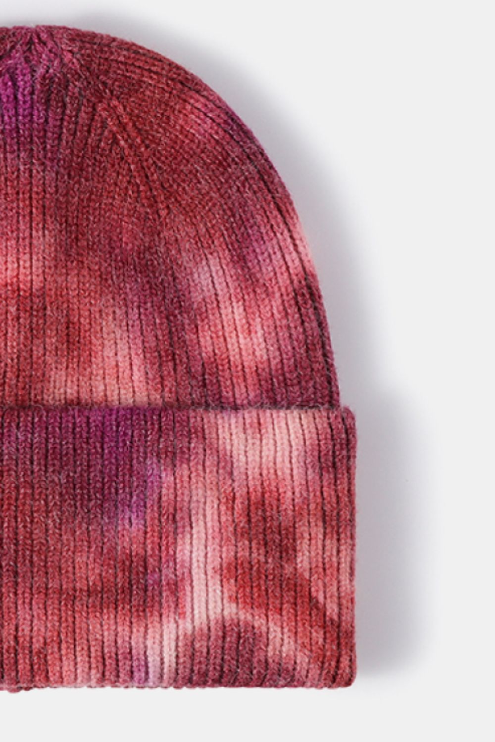 Tie-Dye Cuffed Rib-Knit Beanie Hat - Charming Charlie