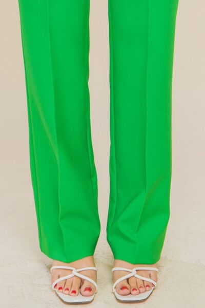 LOVE TREE High Waist Straight Pants - Charming Charlie