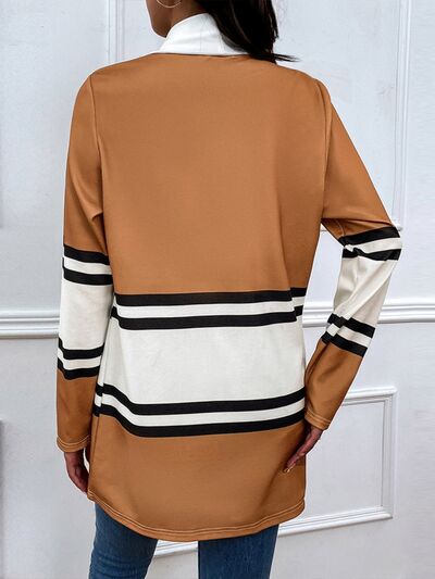 Color Block Open Front Cardigan - Charming Charlie