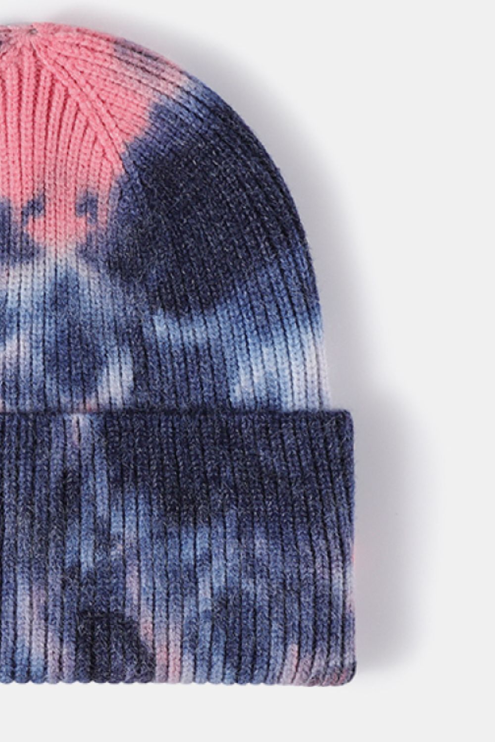 Tie-Dye Cuffed Rib-Knit Beanie Hat - Charming Charlie