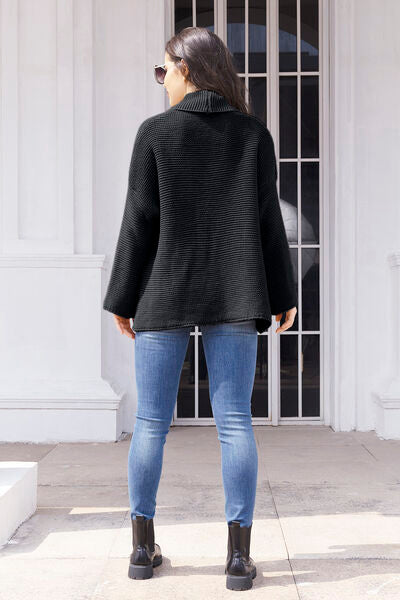 Tied Open Front Long Sleeve Cardigan - Charming Charlie