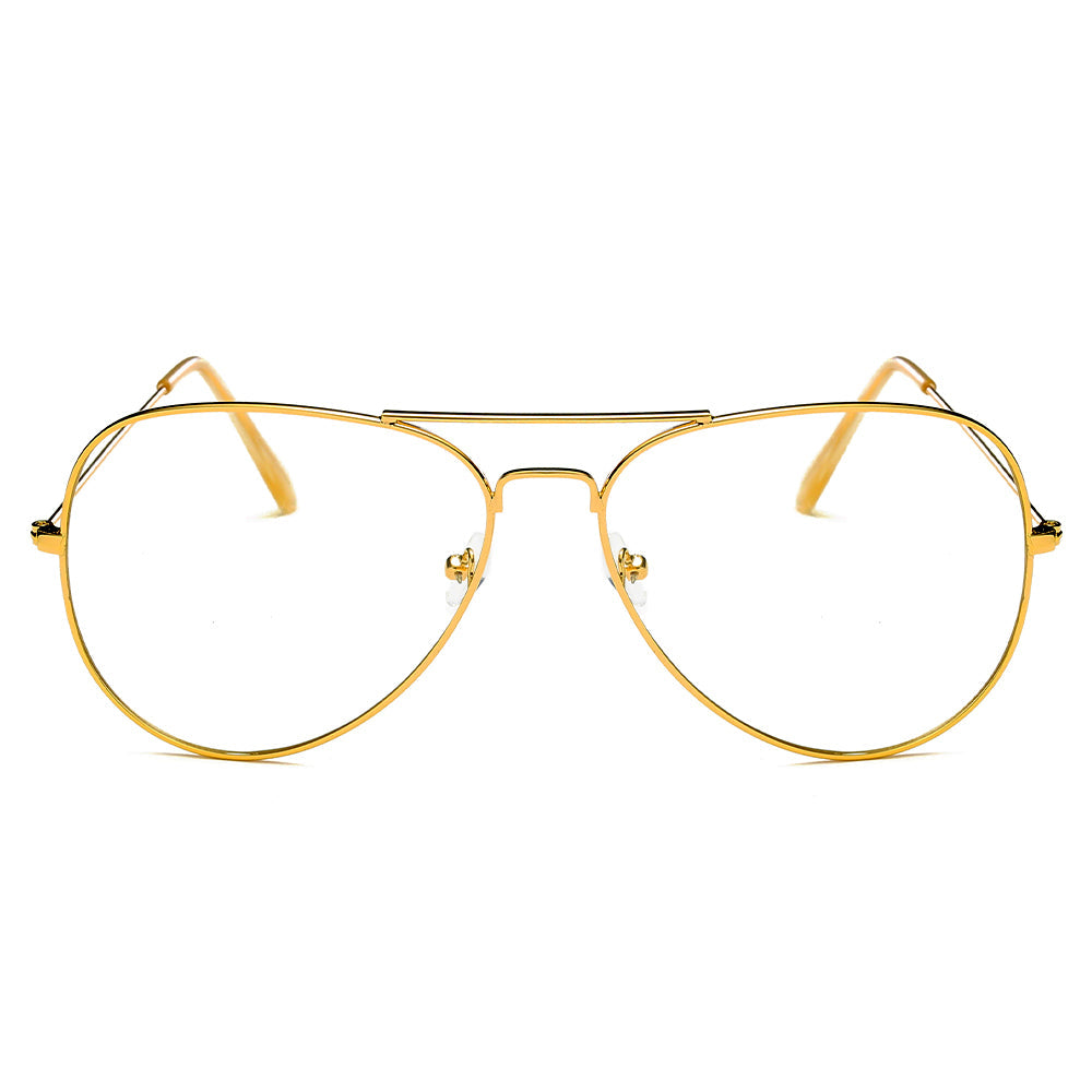 ENID | F1001 - Trendy Aviator Clear Glasses Lens Sun Glasses - Cramilo Eyewear - Stylish Trendy Affordable Sunglasses Clear Glasses Eye Wear Fashion