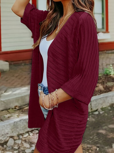 Striped Open Front Knit Cardigan - Charming Charlie