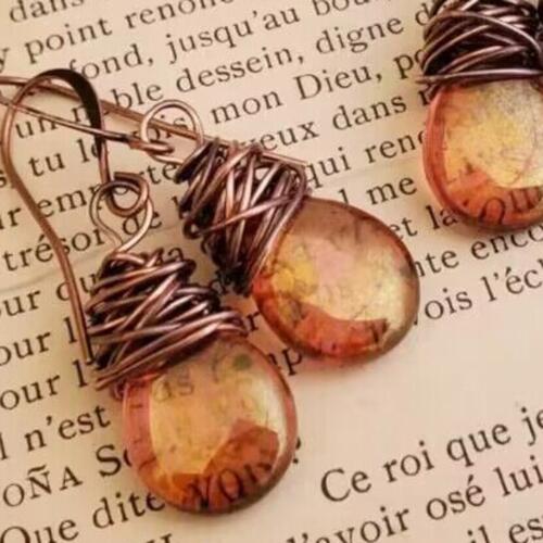 Alloy Gemstone Drop Earrings - Charming Charlie