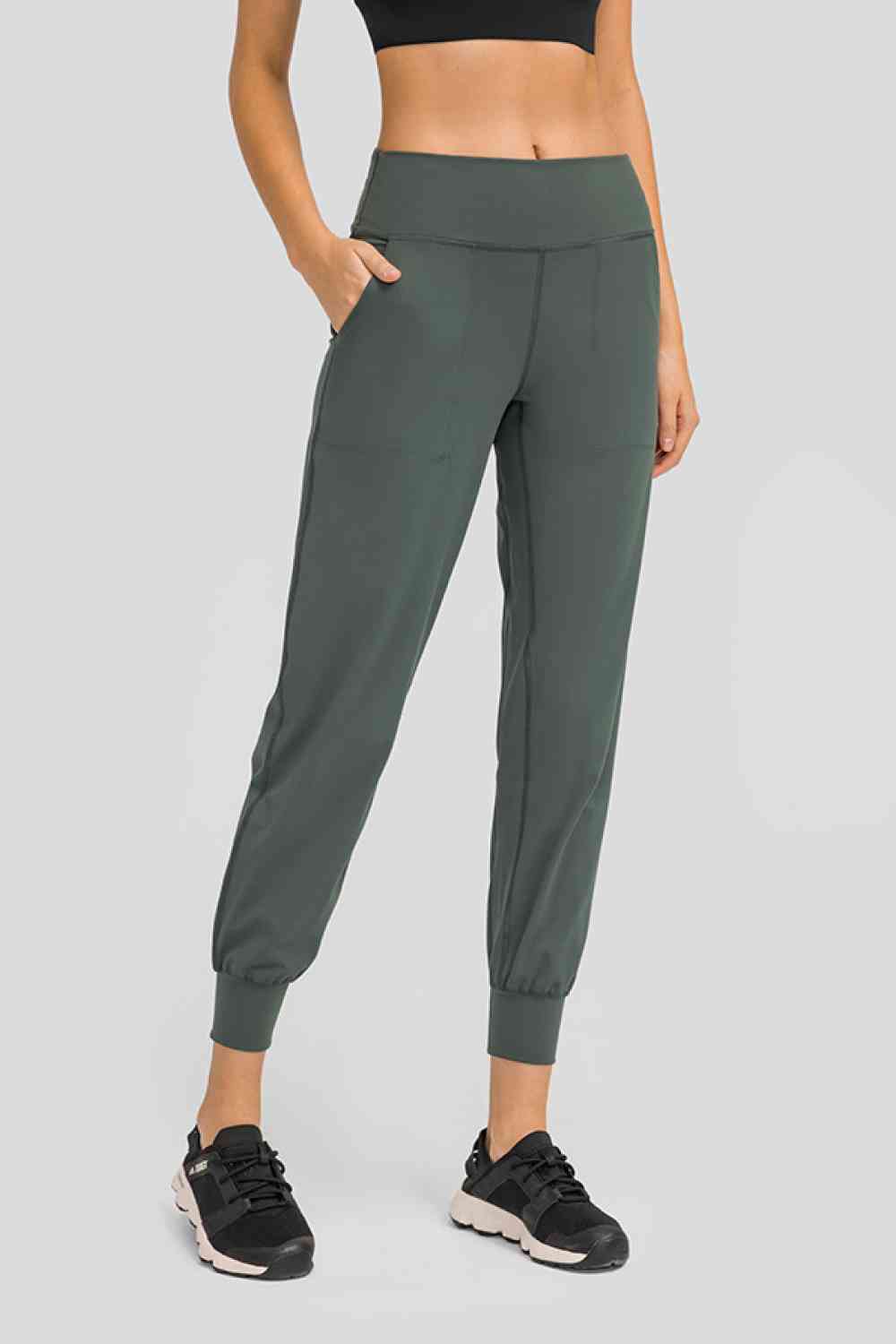 Wide Waistband Slant Pocket Pants - Charming Charlie
