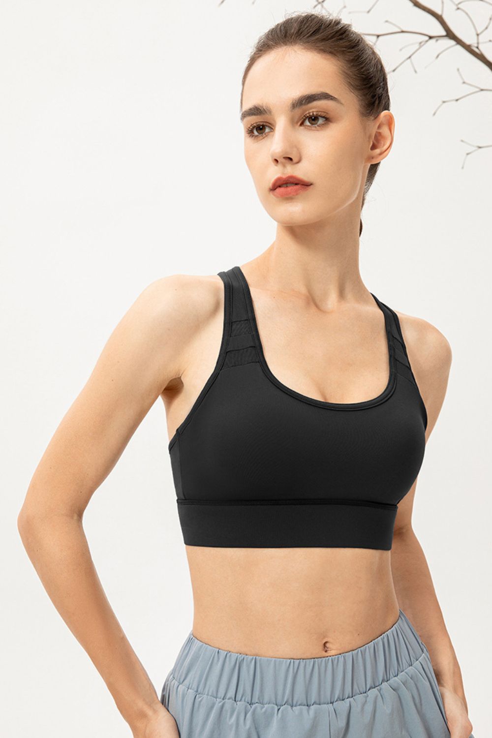 Scoop Neck Long Sports Bra - Charming Charlie