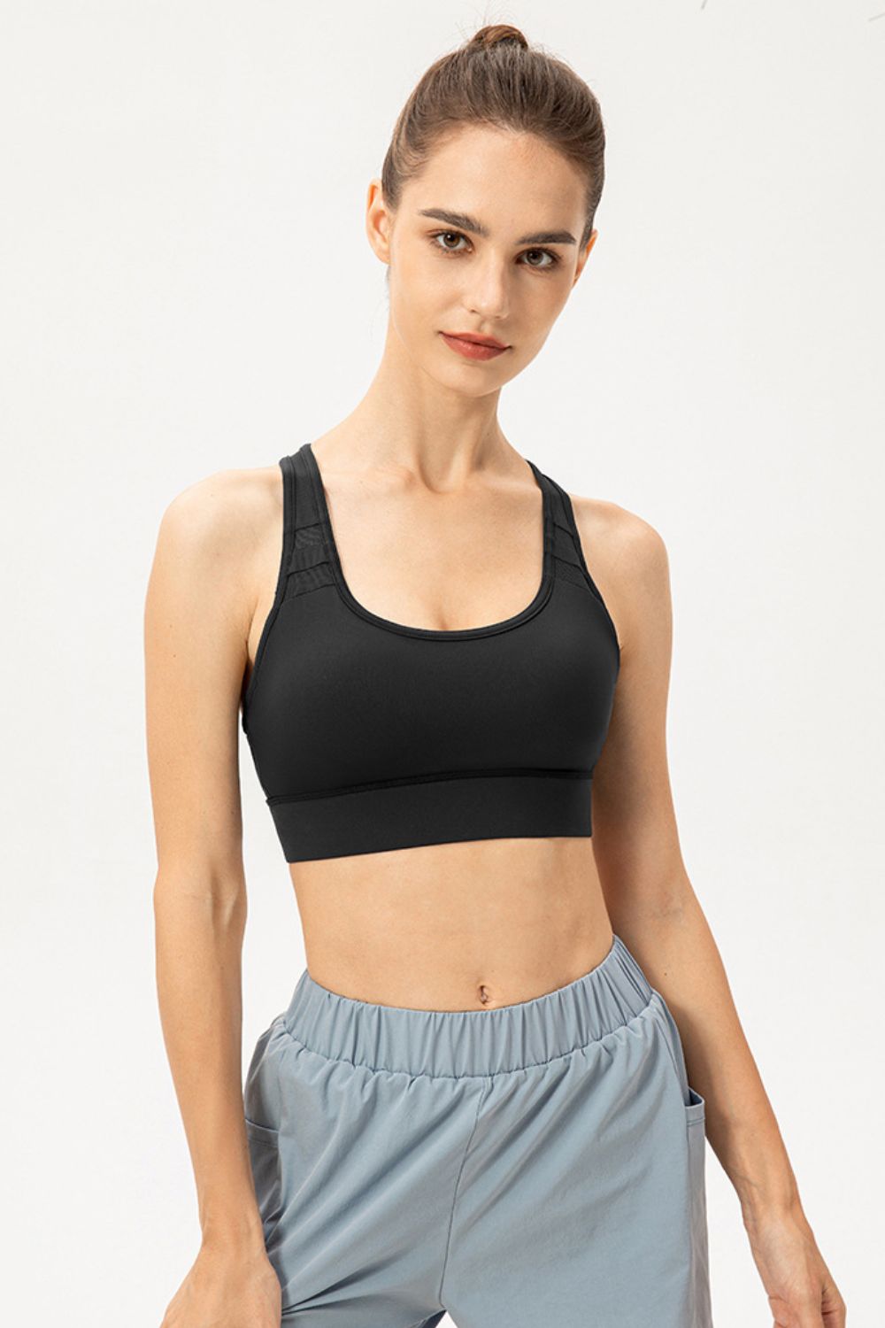 Scoop Neck Long Sports Bra - Charming Charlie