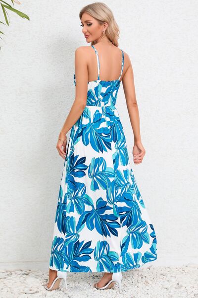 Printed Surplice Maxi Cami Dress - Charming Charlie