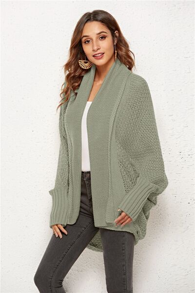 Open Front Batwing Sleeve Cardigan - Charming Charlie