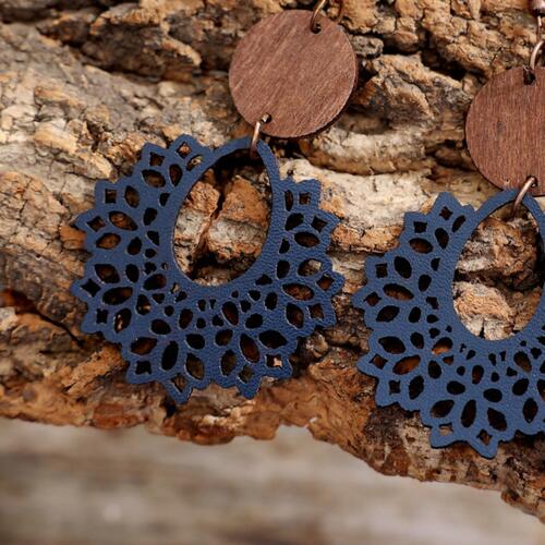 Geometric Cutout Dangle Earrings - Charming Charlie