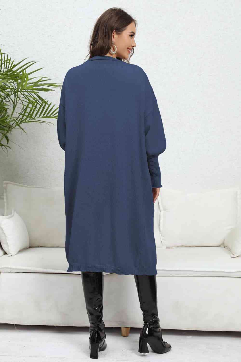 Open Front Dropped Shoulder Cardigan - Charming Charlie