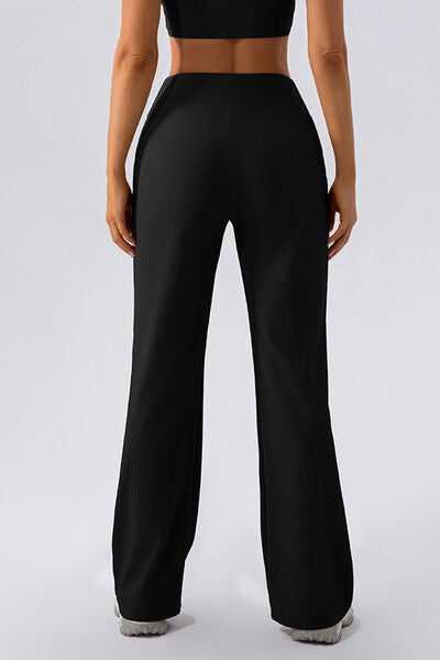 High Waist Straight Active Pants - Charming Charlie