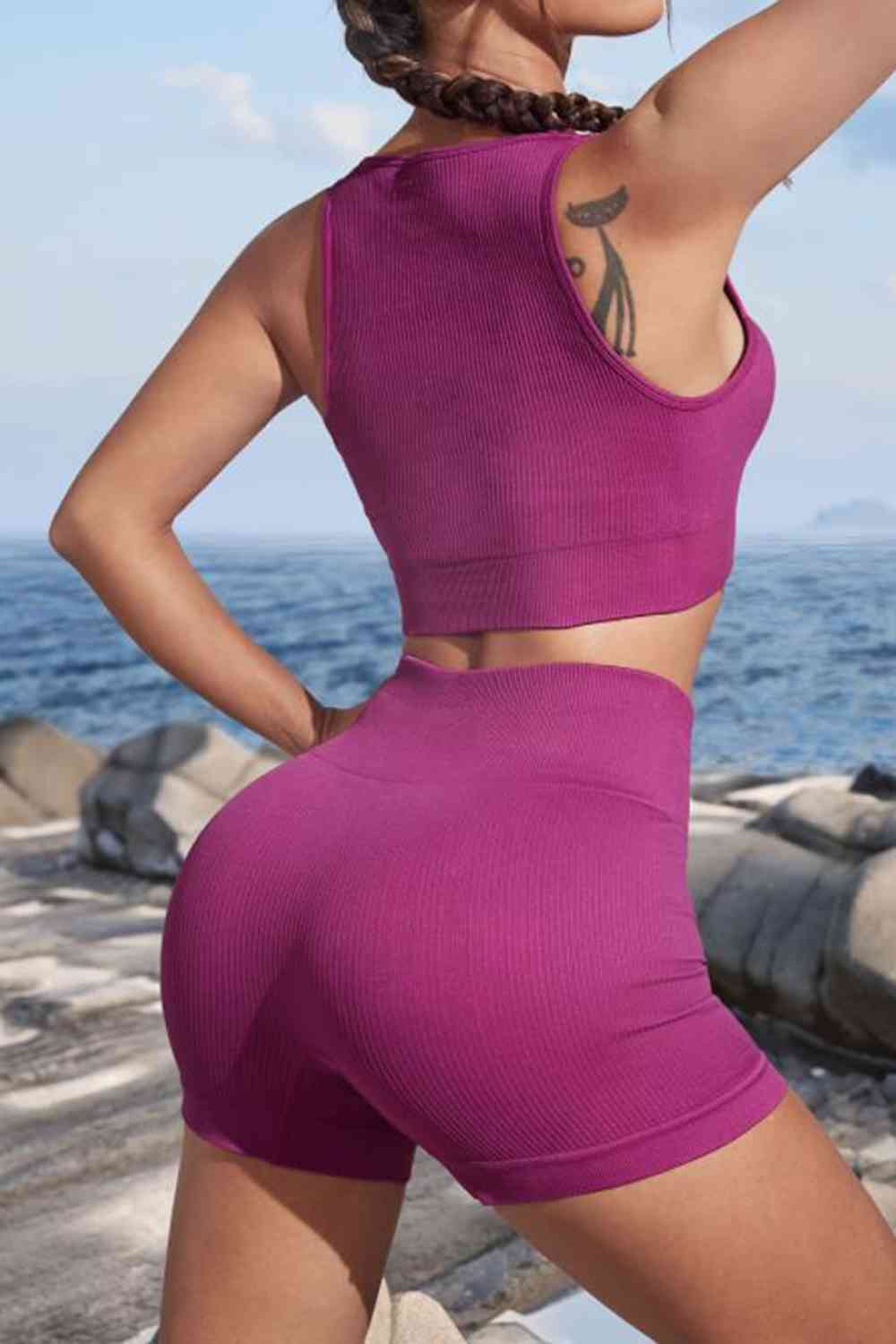 Cutout Two-Piece Sports Set - Charming Charlie