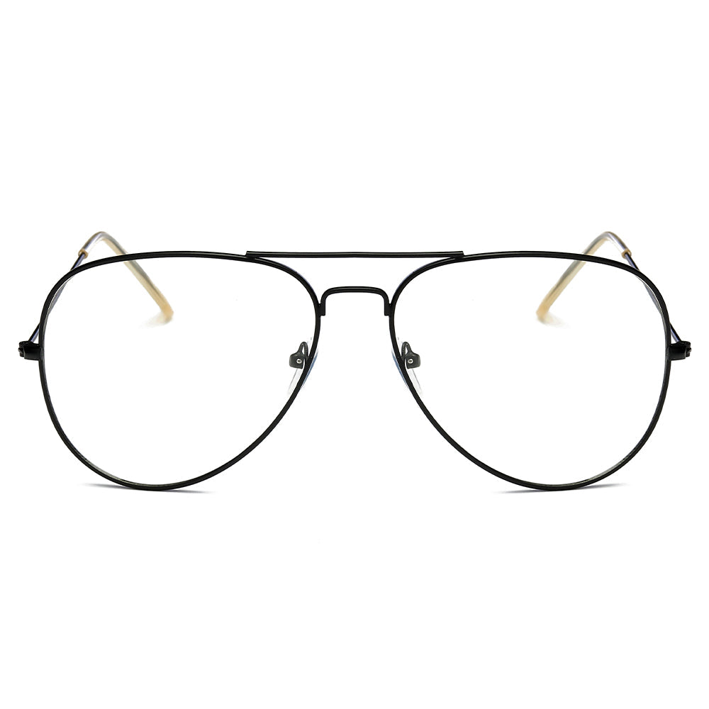 ENID | F1001 - Trendy Aviator Clear Glasses Lens Sun Glasses - Cramilo Eyewear - Stylish Trendy Affordable Sunglasses Clear Glasses Eye Wear Fashion