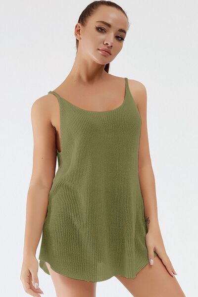 Scoop Neck Spaghetti Strap Knit Cami - Charming Charlie