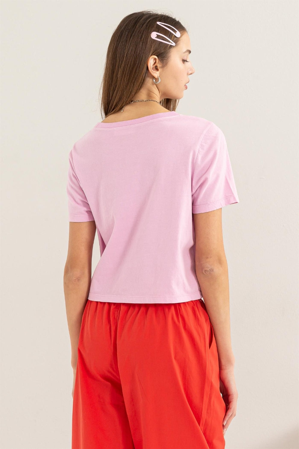 HYFVE Round Neck Cropped T-Shirt - Charming Charlie