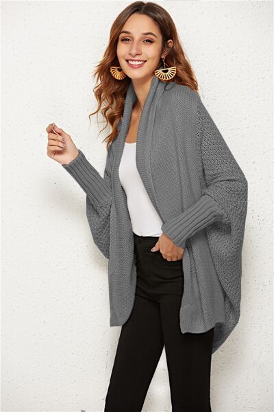 Open Front Batwing Sleeve Cardigan - Charming Charlie