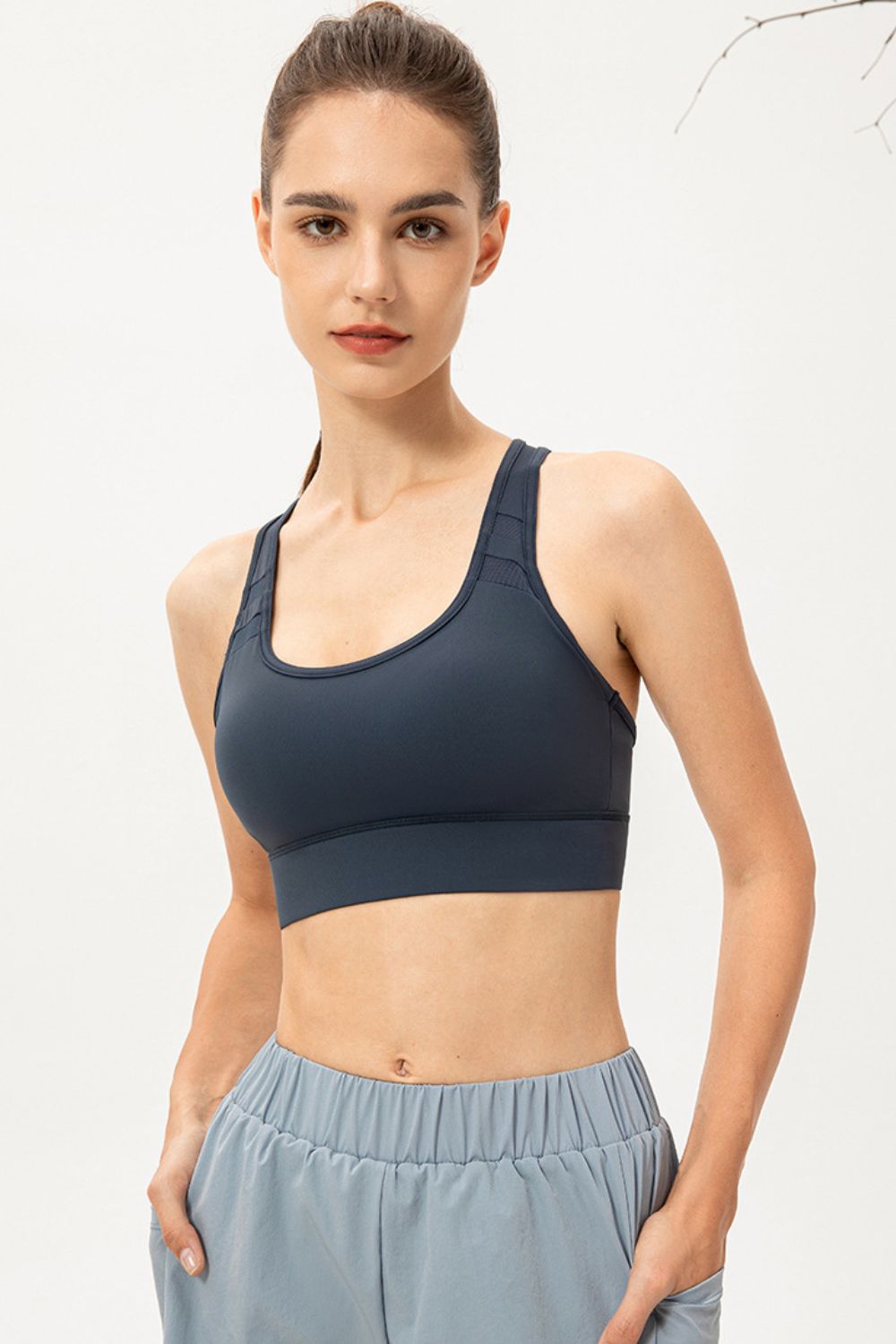 Scoop Neck Long Sports Bra - Charming Charlie