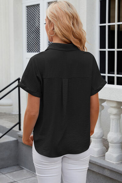 Button Up Short Sleeve Shirt - Charming Charlie