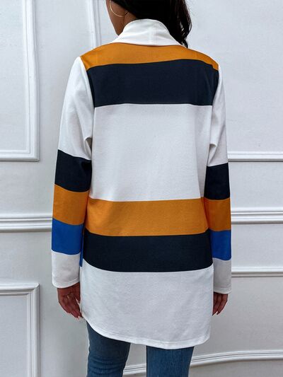 Color Block Open Front Cardigan - Charming Charlie