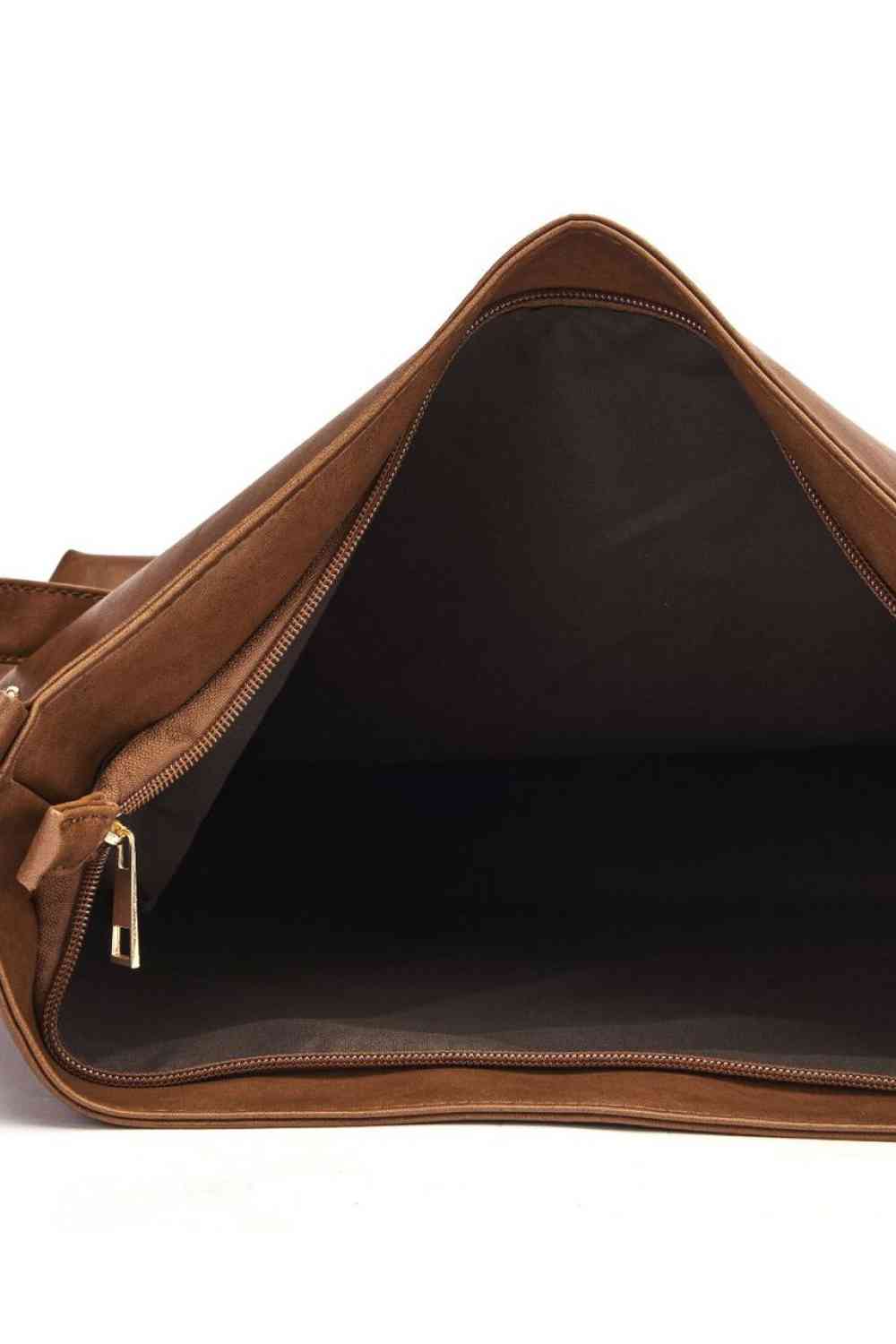 Large PU Leather Crossbody Bag - Charming Charlie