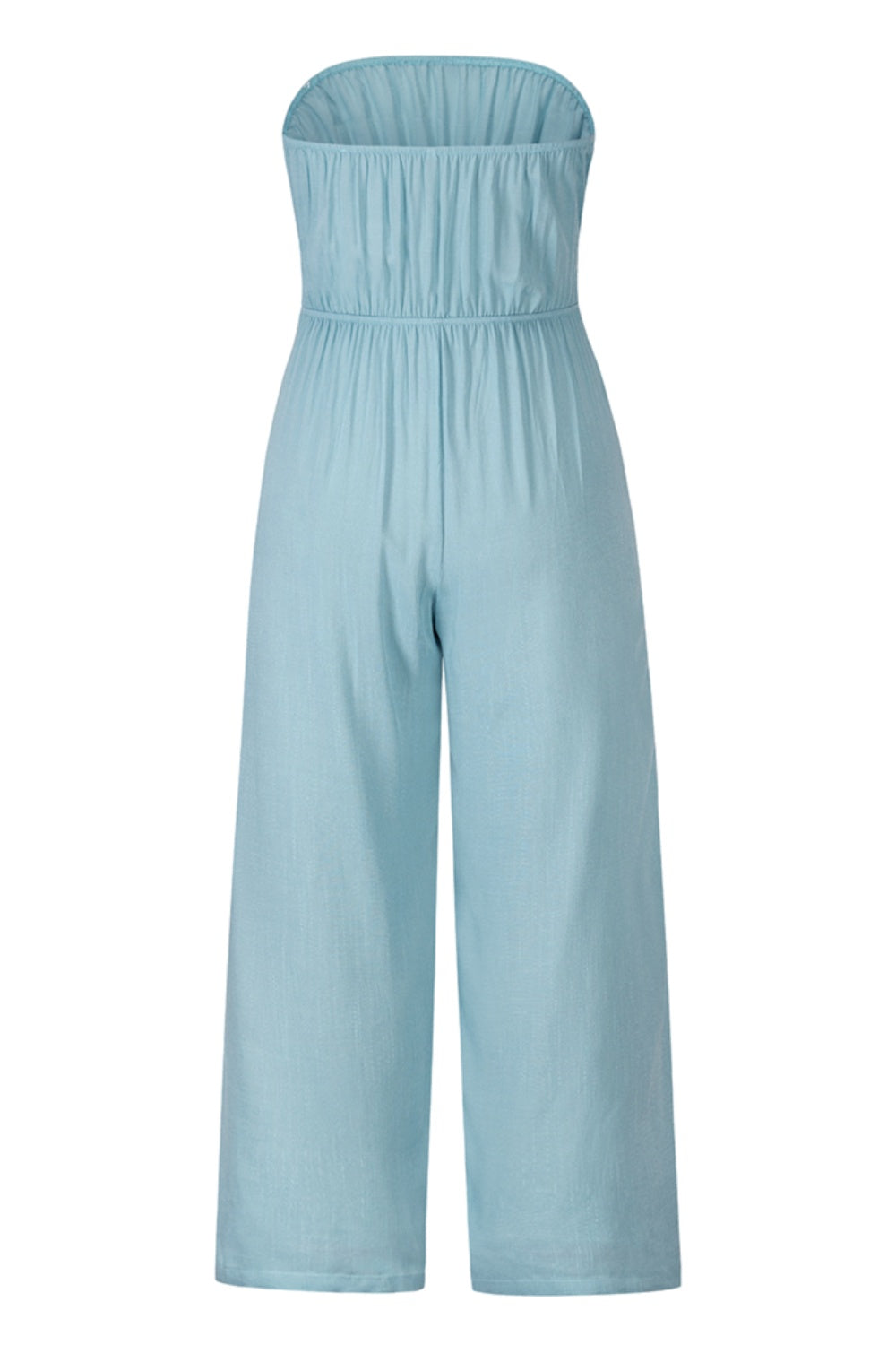 Tied Cutout Tube Wide Leg Jumpsuit - Charming Charlie