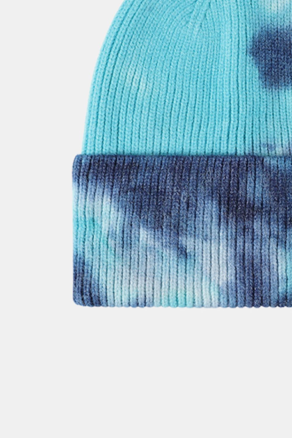 Tie-Dye Cuffed Rib-Knit Beanie Hat - Charming Charlie