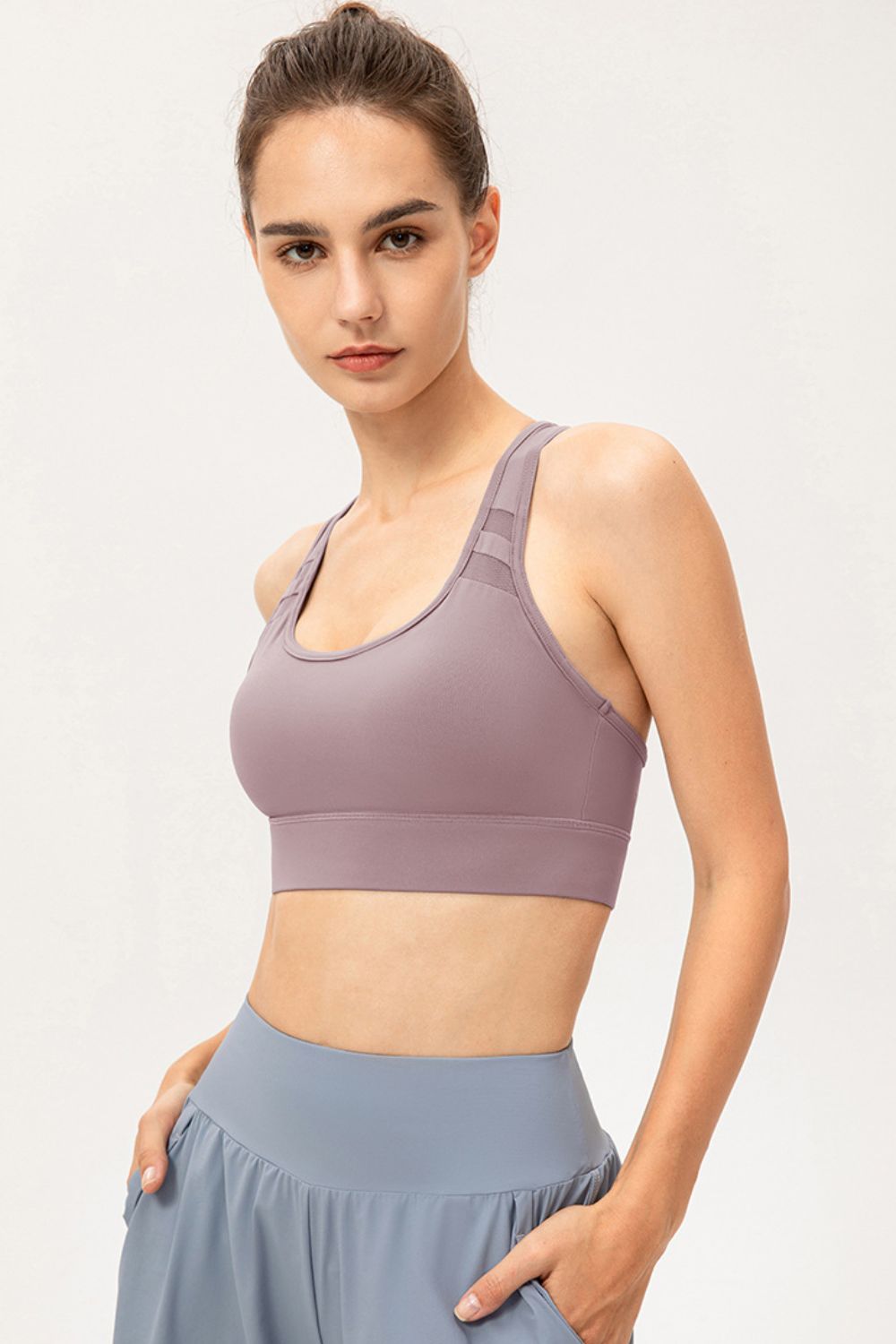 Scoop Neck Long Sports Bra - Charming Charlie